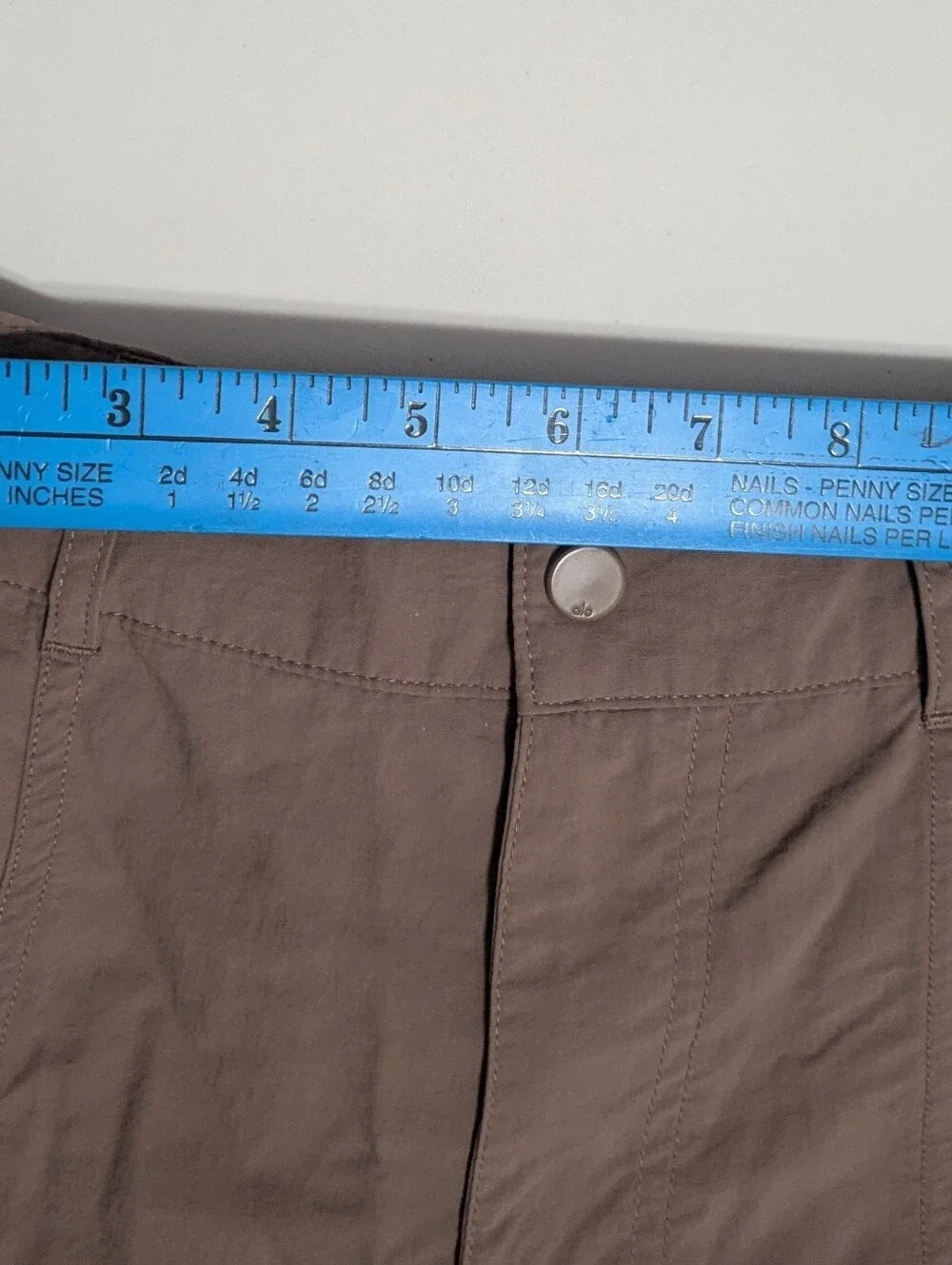 Alo XXS High Waisted Voyager Trousers Mushroom